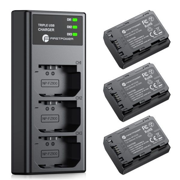 Triple chargeur Sony et 3 batteries